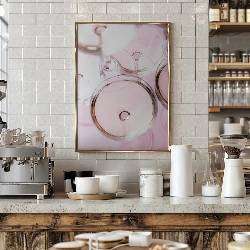 Champagne tower_2 - Stretched Canvas, Poster or Fine Art Print I Heart Wall Art