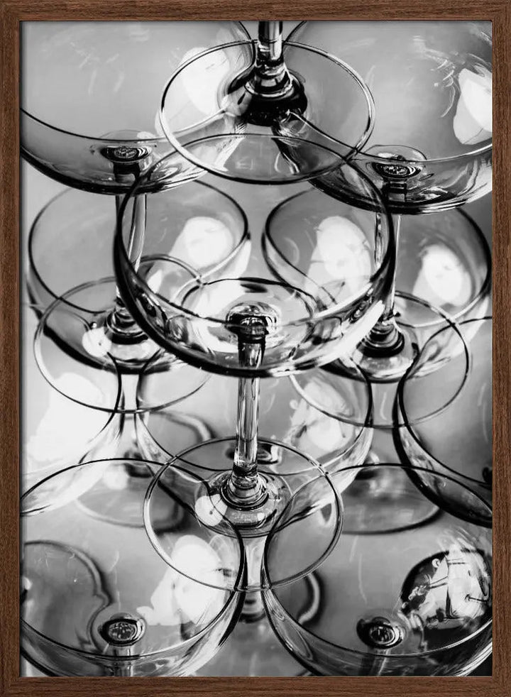 Champagne tower_8 - Stretched Canvas, Poster or Fine Art Print I Heart Wall Art
