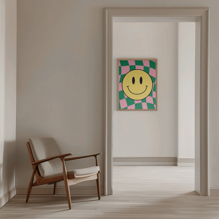 Checkered Bliss - Stretched Canvas, Poster or Fine Art Print I Heart Wall Art