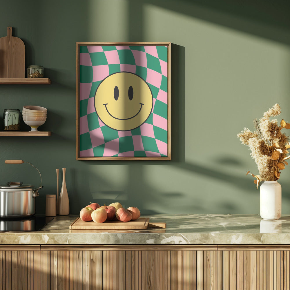Checkered Bliss - Stretched Canvas, Poster or Fine Art Print I Heart Wall Art