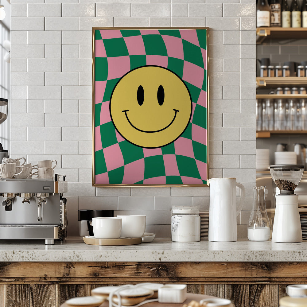 Checkered Bliss - Stretched Canvas, Poster or Fine Art Print I Heart Wall Art