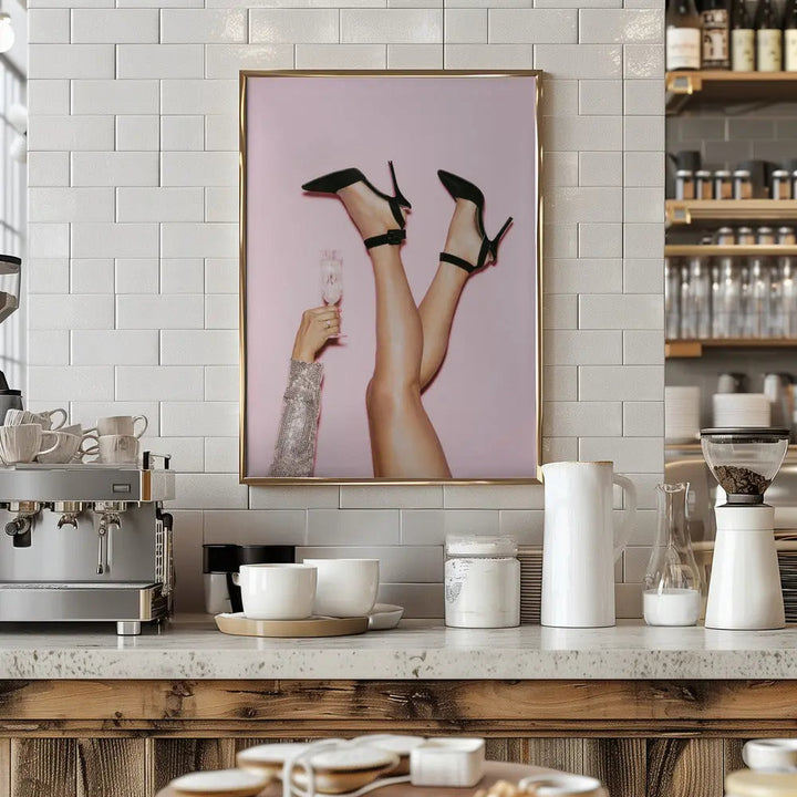 Cheers Disco - Stretched Canvas, Poster or Fine Art Print I Heart Wall Art