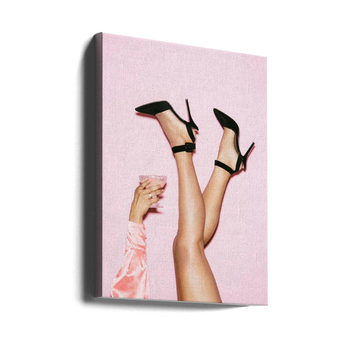 Cheers Peaches - Stretched Canvas, Poster or Fine Art Print I Heart Wall Art