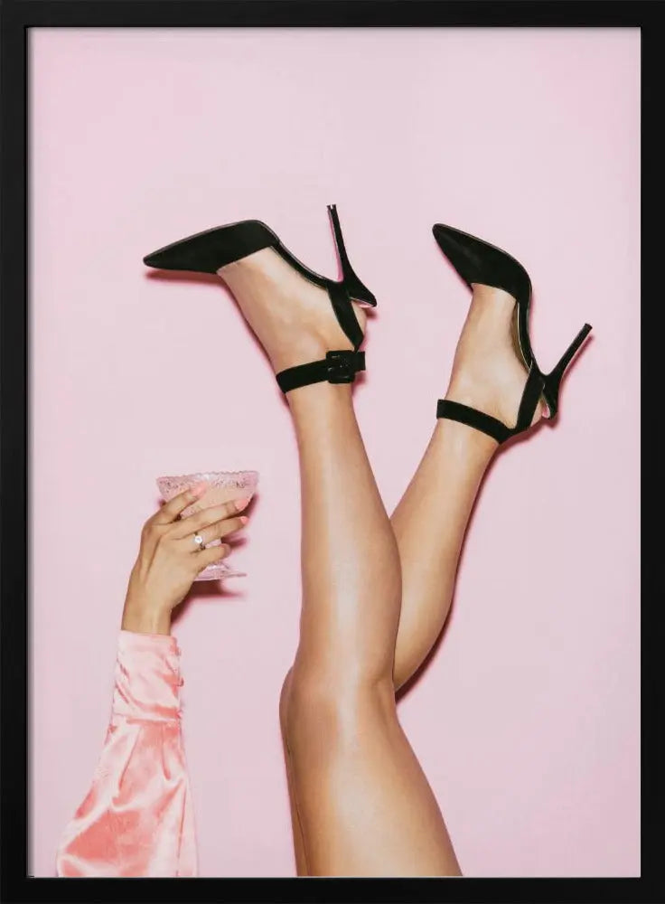Cheers Peaches - Stretched Canvas, Poster or Fine Art Print I Heart Wall Art