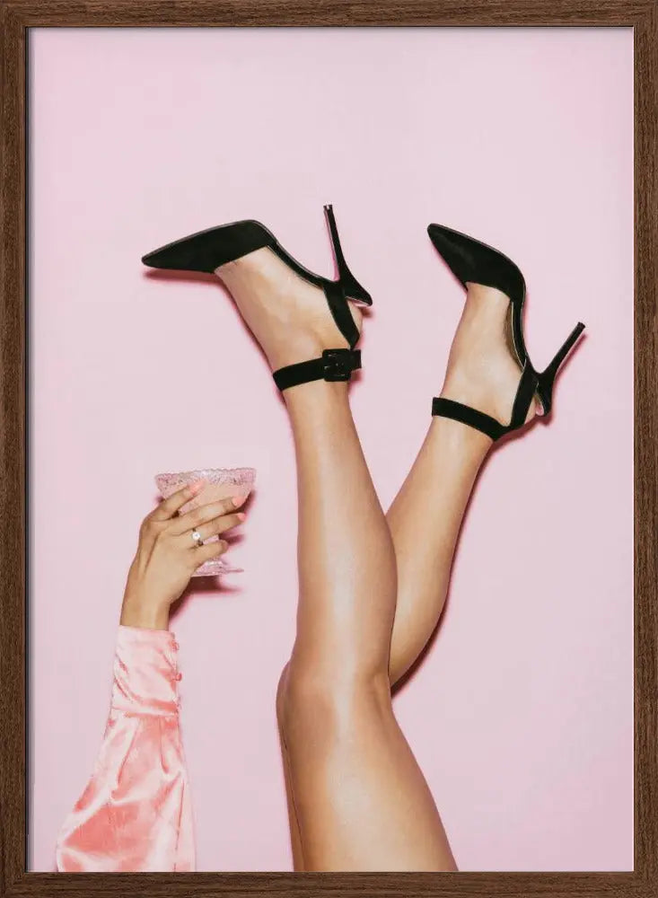 Cheers Peaches - Stretched Canvas, Poster or Fine Art Print I Heart Wall Art