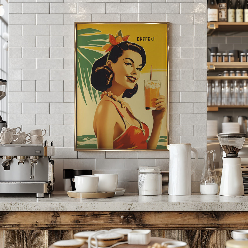 Cheers! - Stretched Canvas, Poster or Fine Art Print I Heart Wall Art
