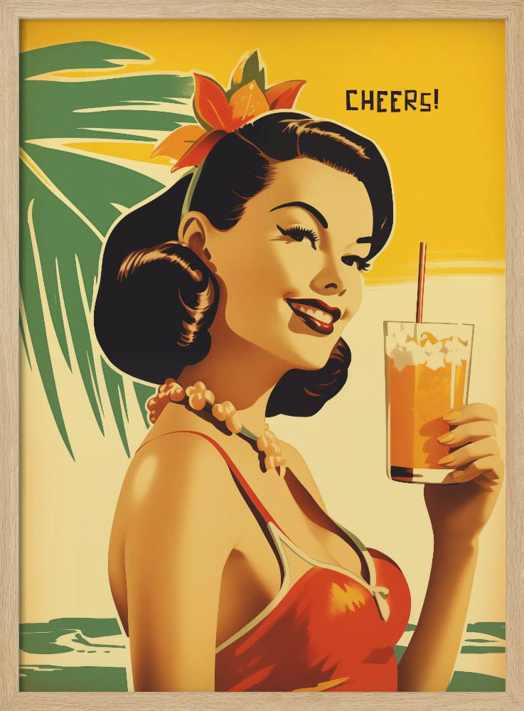 Cheers! - Stretched Canvas, Poster or Fine Art Print I Heart Wall Art