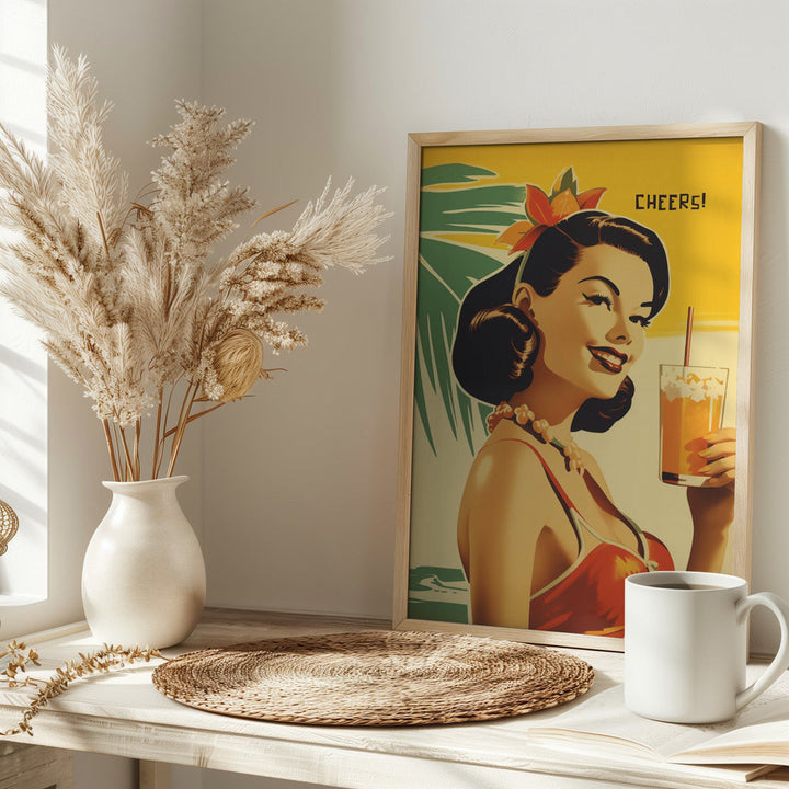 Cheers! - Stretched Canvas, Poster or Fine Art Print I Heart Wall Art