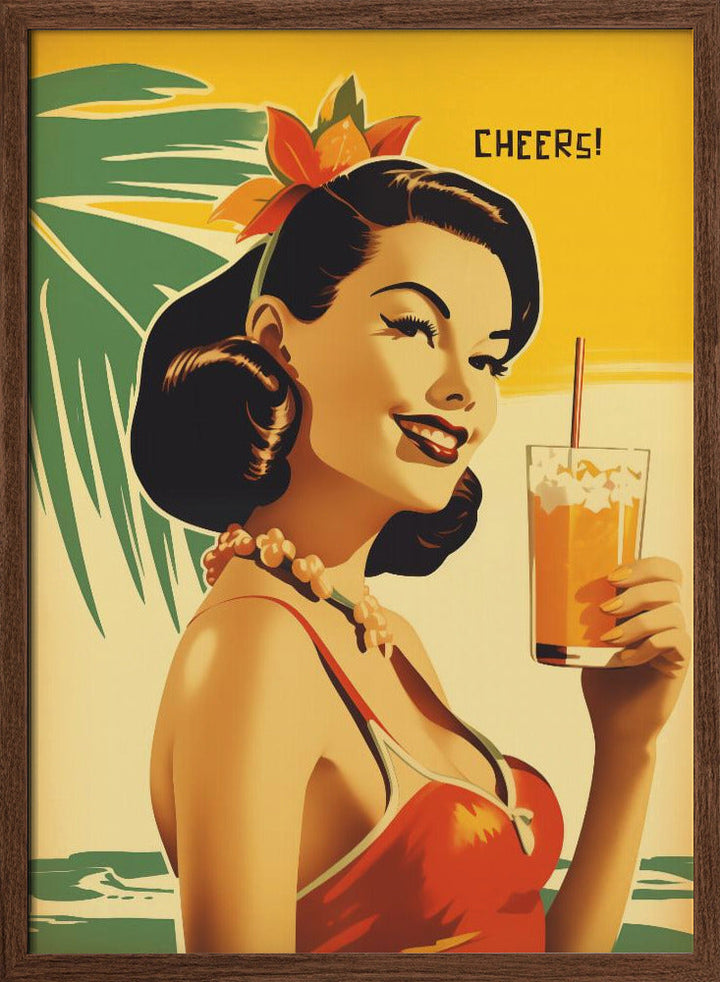 Cheers! - Stretched Canvas, Poster or Fine Art Print I Heart Wall Art