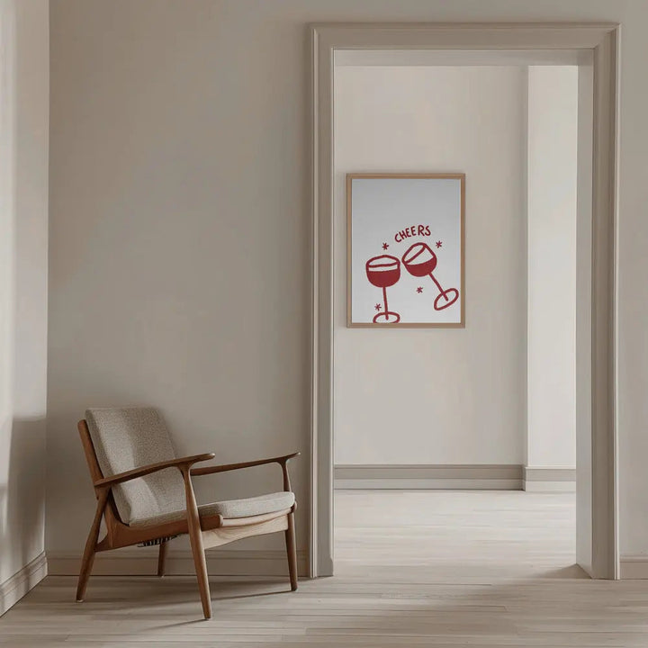 Cheers - Stretched Canvas, Poster or Fine Art Print I Heart Wall Art