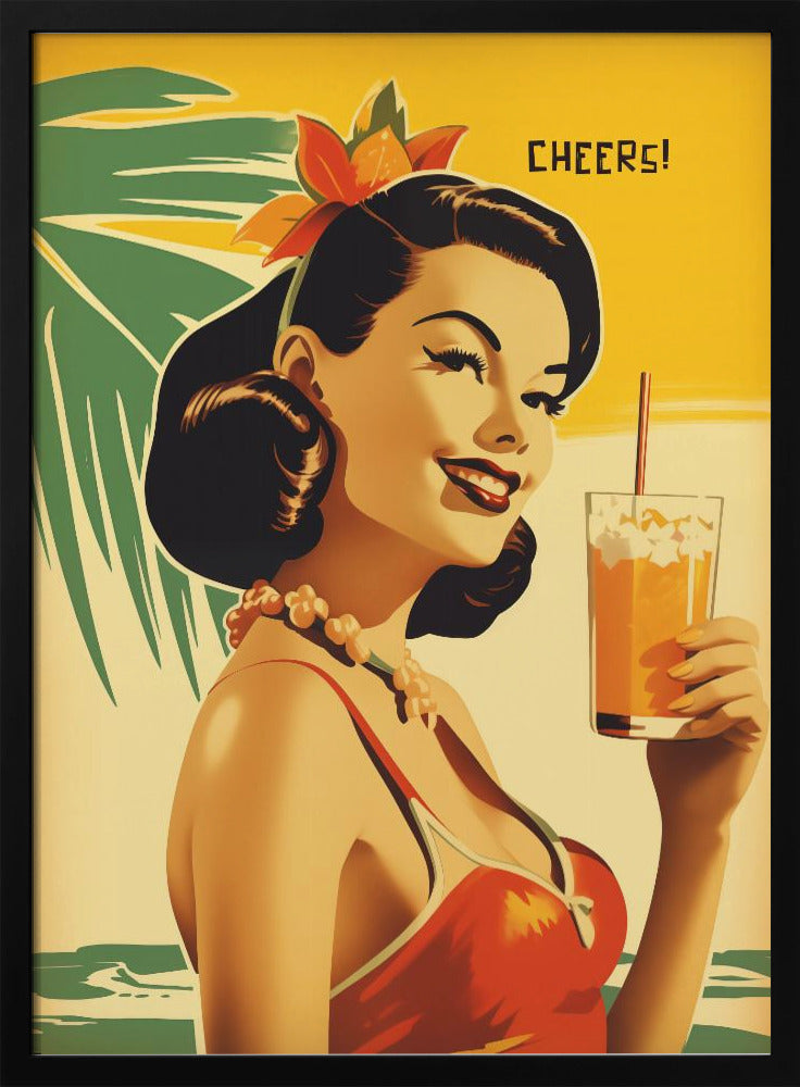 Cheers! - Stretched Canvas, Poster or Fine Art Print I Heart Wall Art