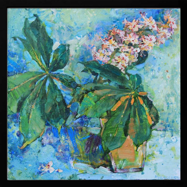 Chestnut flowers - Square Stretched Canvas, Poster or Fine Art Print - I Heart Wall Art - Poster Print, Canvas Print or Framed Art Print