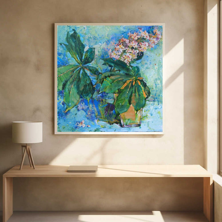 Chestnut flowers - Square Stretched Canvas, Poster or Fine Art Print - I Heart Wall Art - Poster Print, Canvas Print or Framed Art Print
