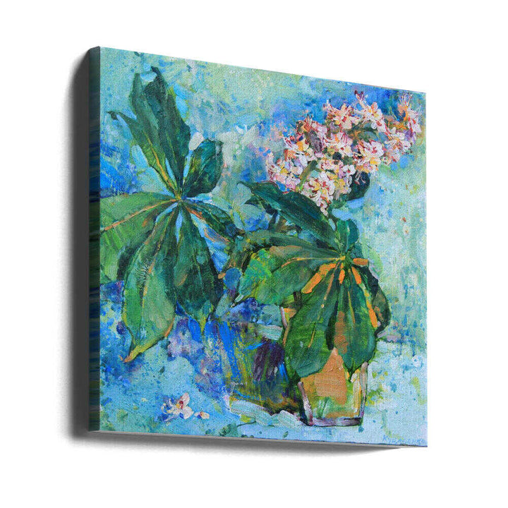 Chestnut flowers - Square Stretched Canvas, Poster or Fine Art Print - I Heart Wall Art - Poster Print, Canvas Print or Framed Art Print