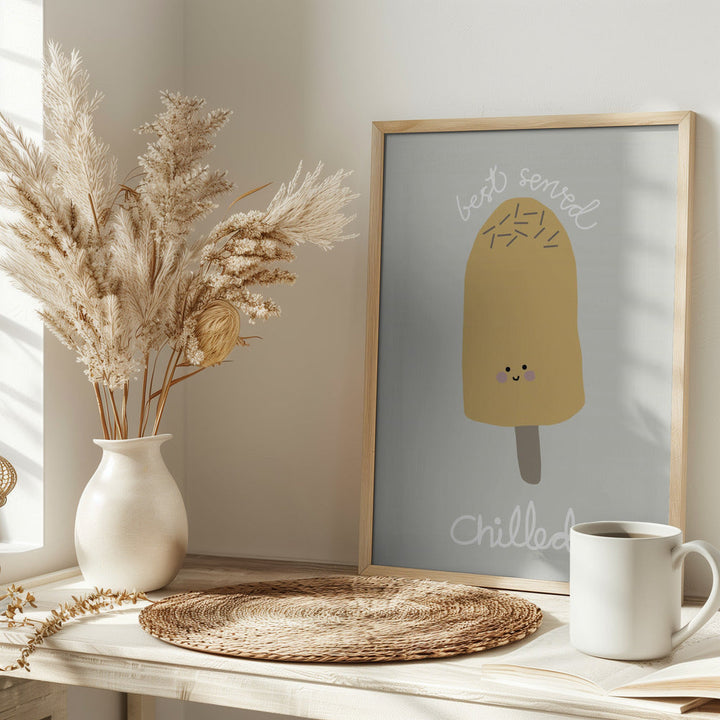 Chilled Ice Cream - Stretched Canvas, Poster or Fine Art Print I Heart Wall Art