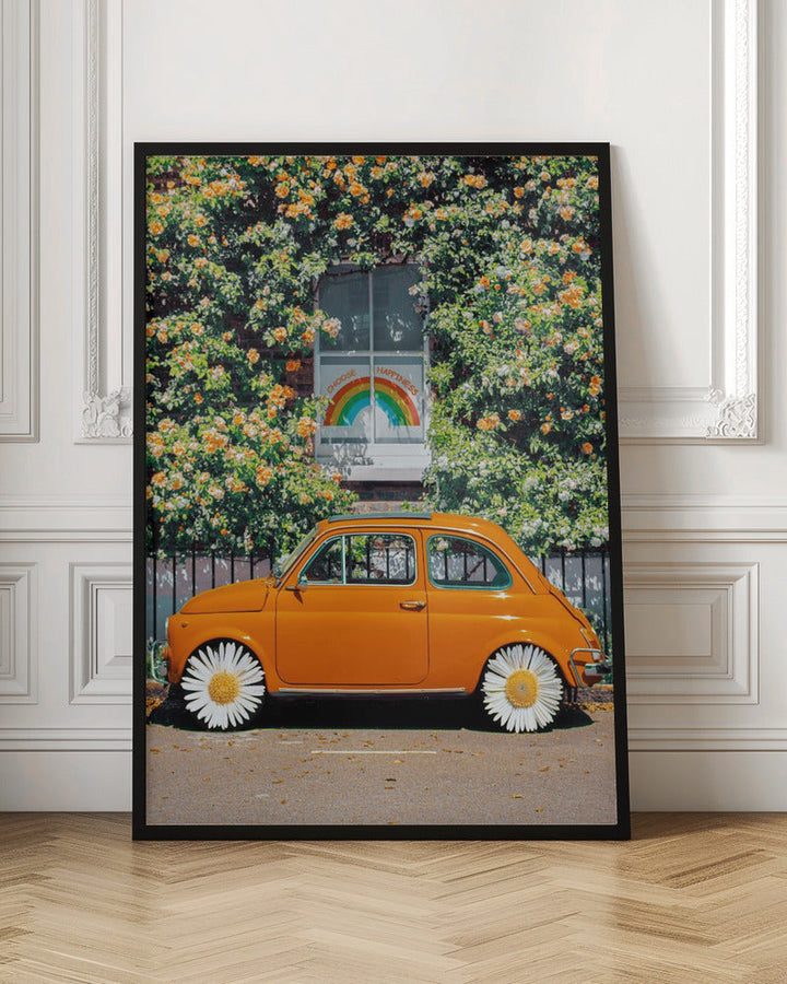 Choose Happiness - Stretched Canvas, Poster or Fine Art Print I Heart Wall Art