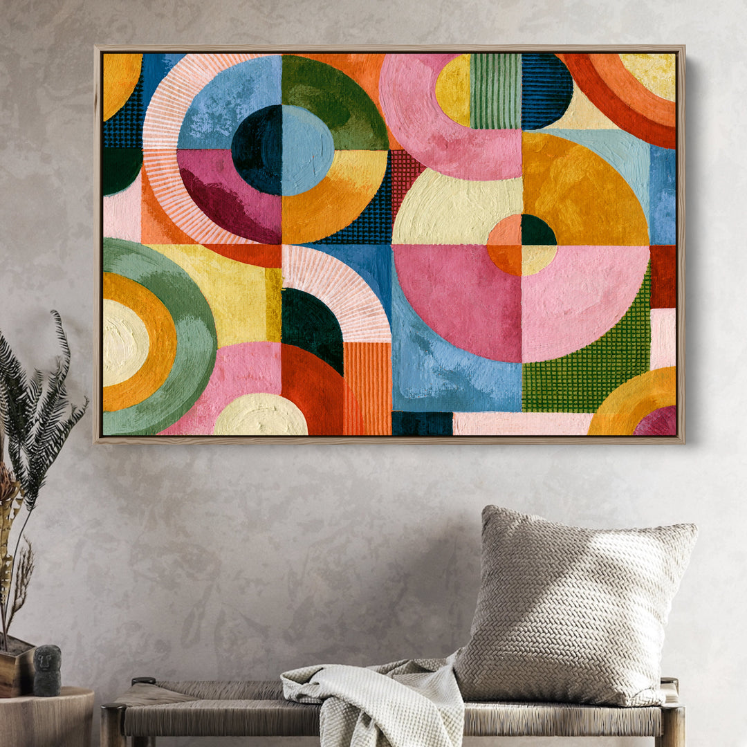 xxxx by IHeartStudio - Colourful Geometric Canvas Print