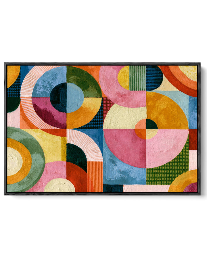 xxxx by IHeartStudio - Colourful Geometric Canvas Print