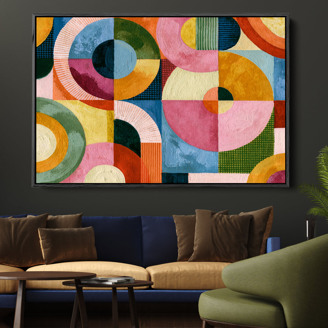 xxxx by IHeartStudio - Colourful Geometric Canvas Print