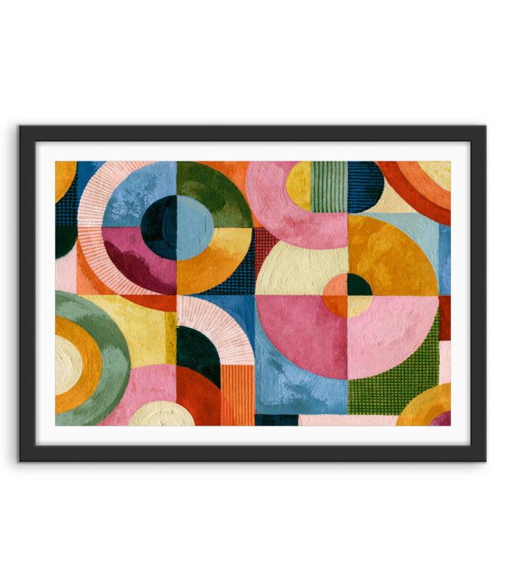 xxxx by IHeartStudio - Colourful Geometric Canvas Print