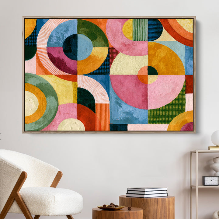 xxxx by IHeartStudio - Colourful Geometric Canvas Print