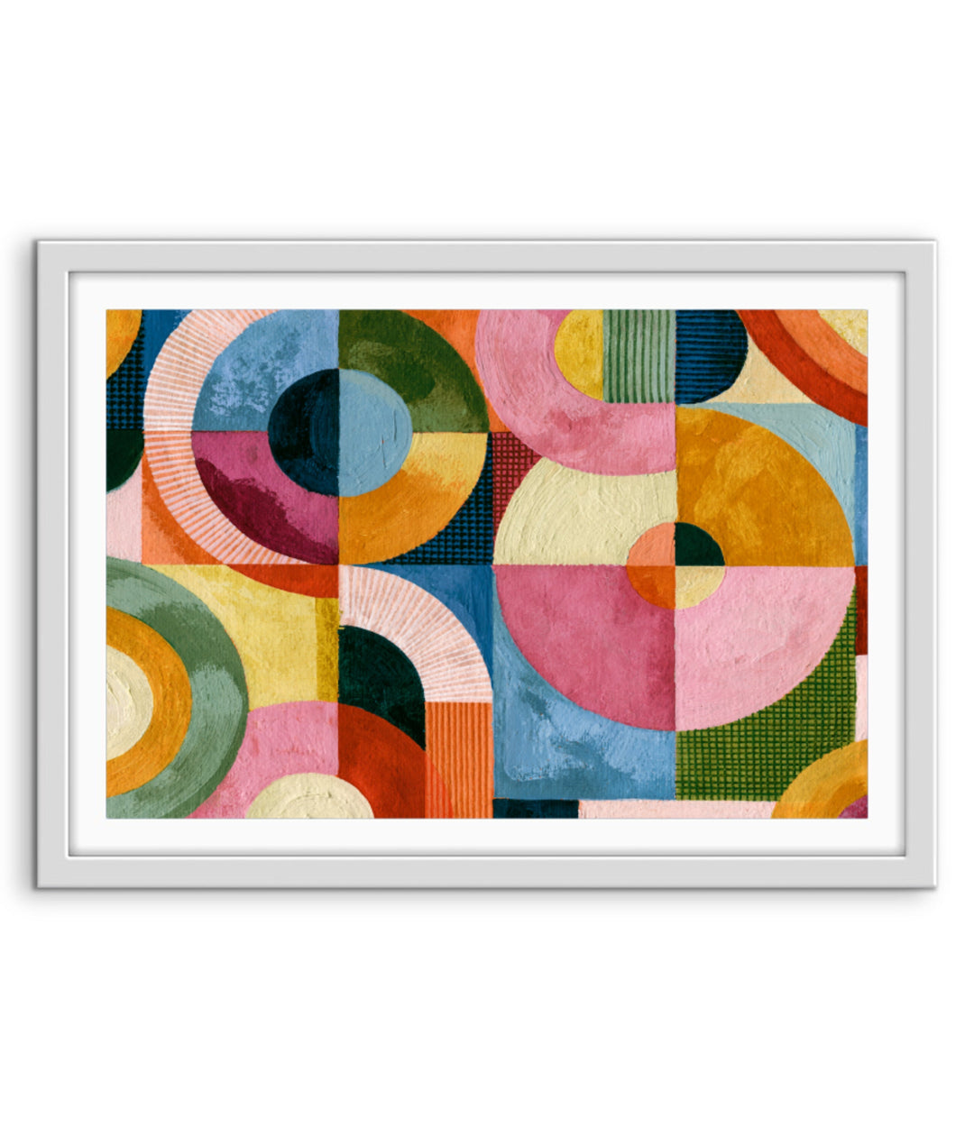 xxxx by IHeartStudio - Colourful Geometric Canvas Print