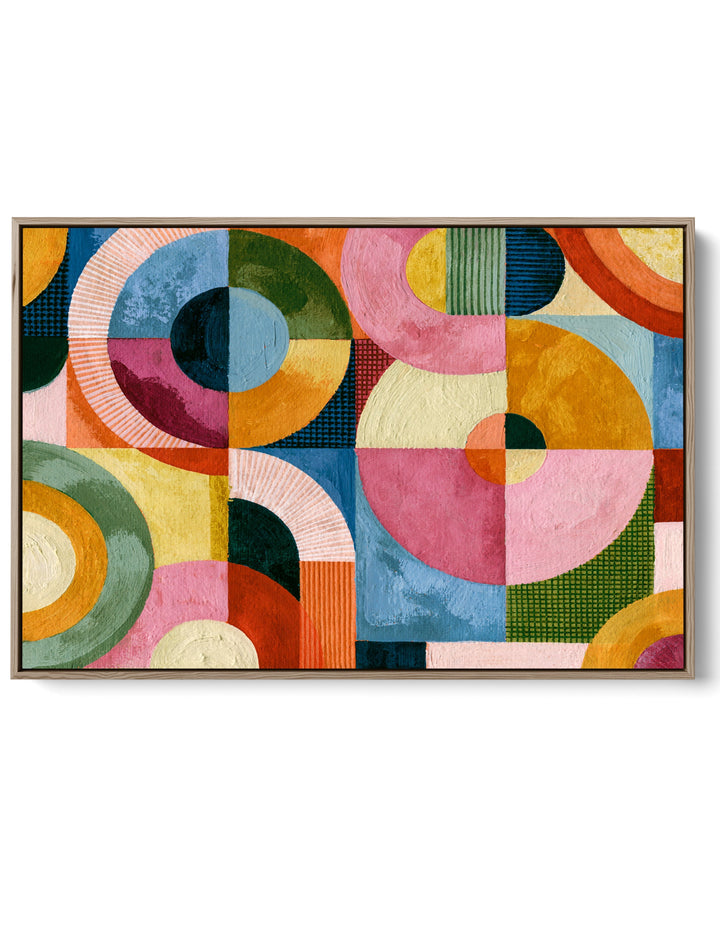 xxxx by IHeartStudio - Colourful Geometric Canvas Print
