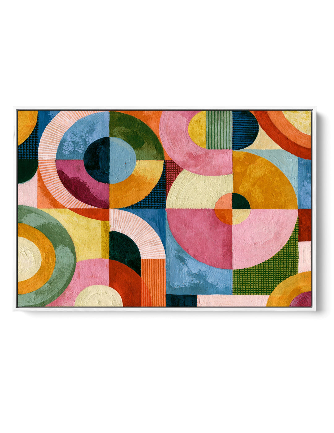 xxxx by IHeartStudio - Colourful Geometric Canvas Print