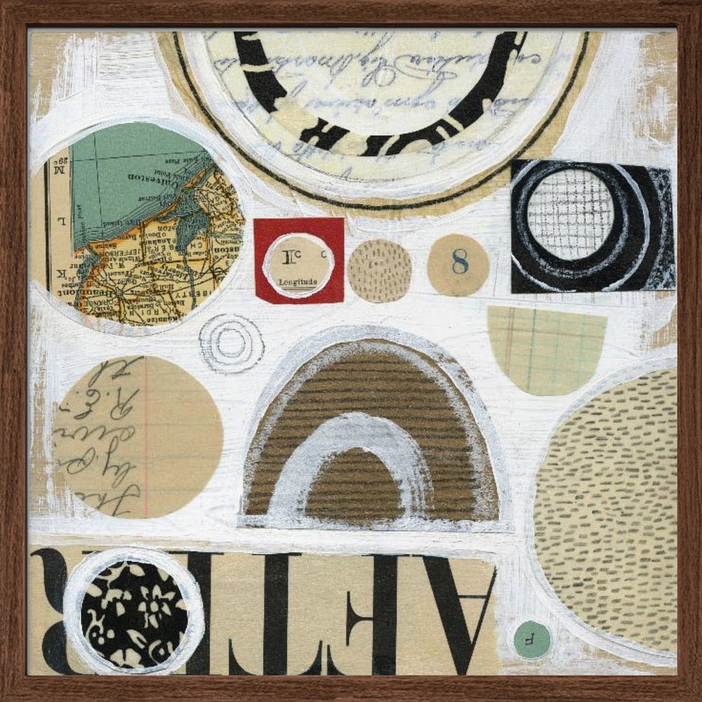 Circles of Discovery - Square Stretched Canvas, Poster or Fine Art Print - I Heart Wall Art - Poster Print, Canvas Print or Framed Art Print