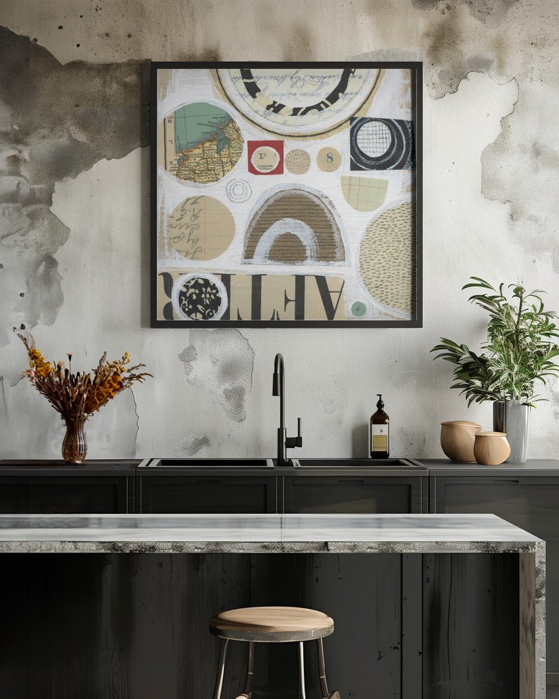 Circles of Discovery - Square Stretched Canvas, Poster or Fine Art Print - I Heart Wall Art - Poster Print, Canvas Print or Framed Art Print