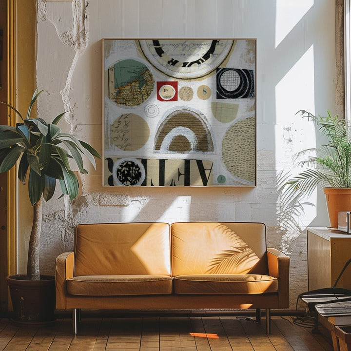 Circles of Discovery - Square Stretched Canvas, Poster or Fine Art Print - I Heart Wall Art - Poster Print, Canvas Print or Framed Art Print