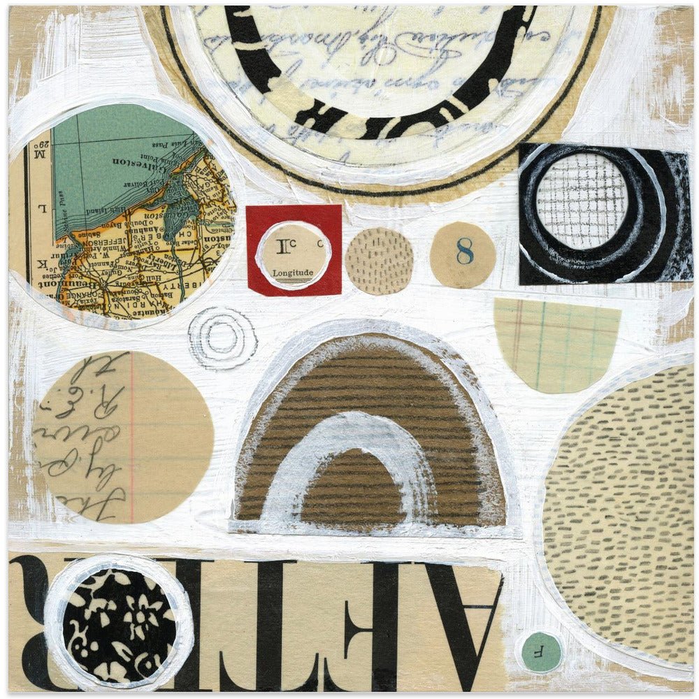 Circles of Discovery - Square Stretched Canvas, Poster or Fine Art Print - I Heart Wall Art - Poster Print, Canvas Print or Framed Art Print