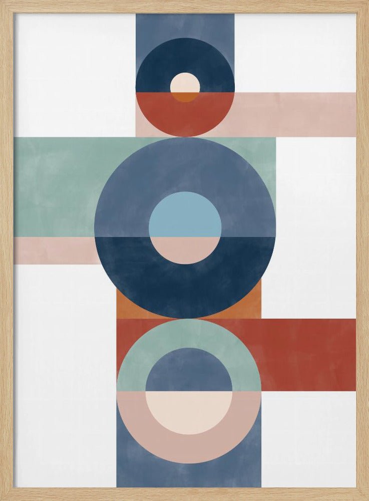 Circular Harmony - Stretched Canvas, Poster or Fine Art Print - I Heart Wall Art - Poster Print, Canvas Print or Framed Art Print
