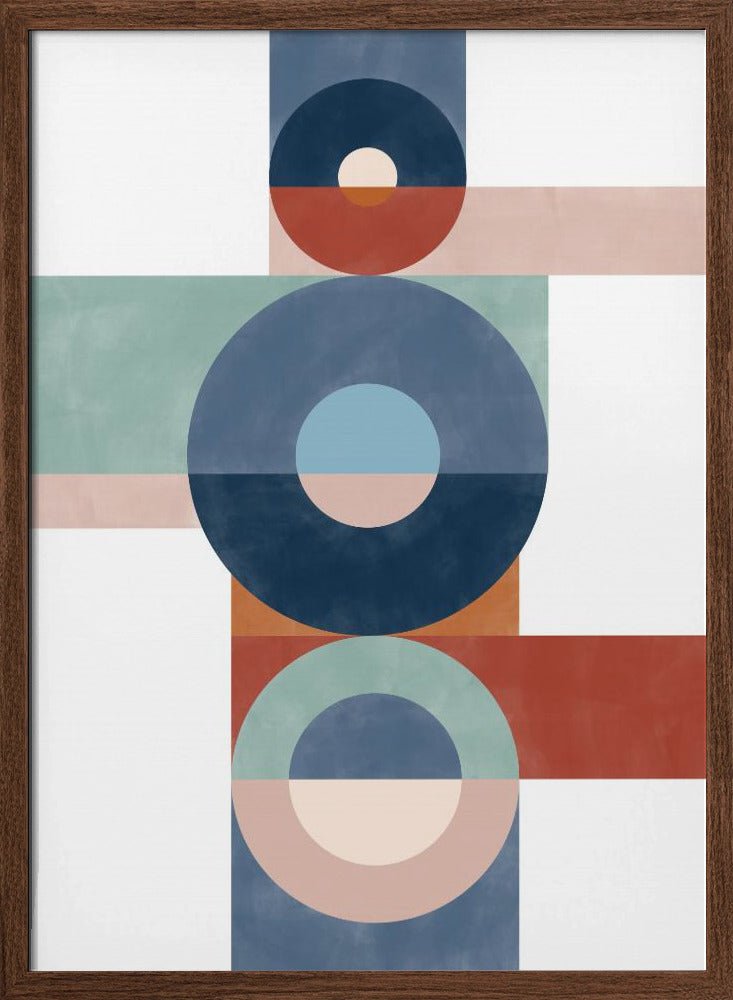 Circular Harmony - Stretched Canvas, Poster or Fine Art Print - I Heart Wall Art - Poster Print, Canvas Print or Framed Art Print