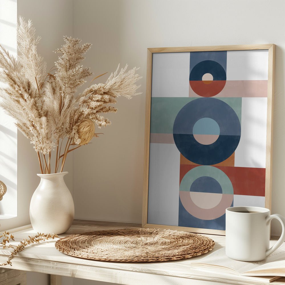 Circular Harmony - Stretched Canvas, Poster or Fine Art Print - I Heart Wall Art - Poster Print, Canvas Print or Framed Art Print