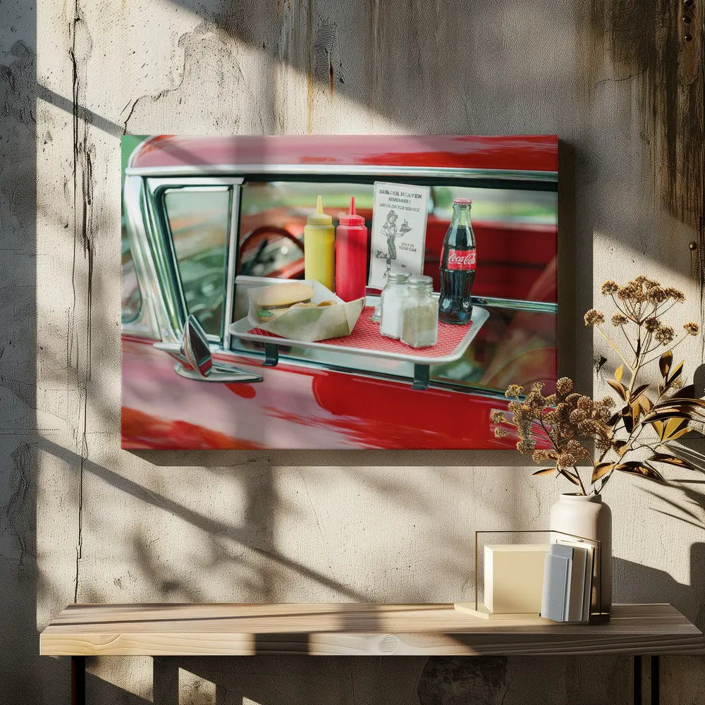 Classic Car V - Stretched Canvas, Poster or Fine Art Print I Heart Wall Art