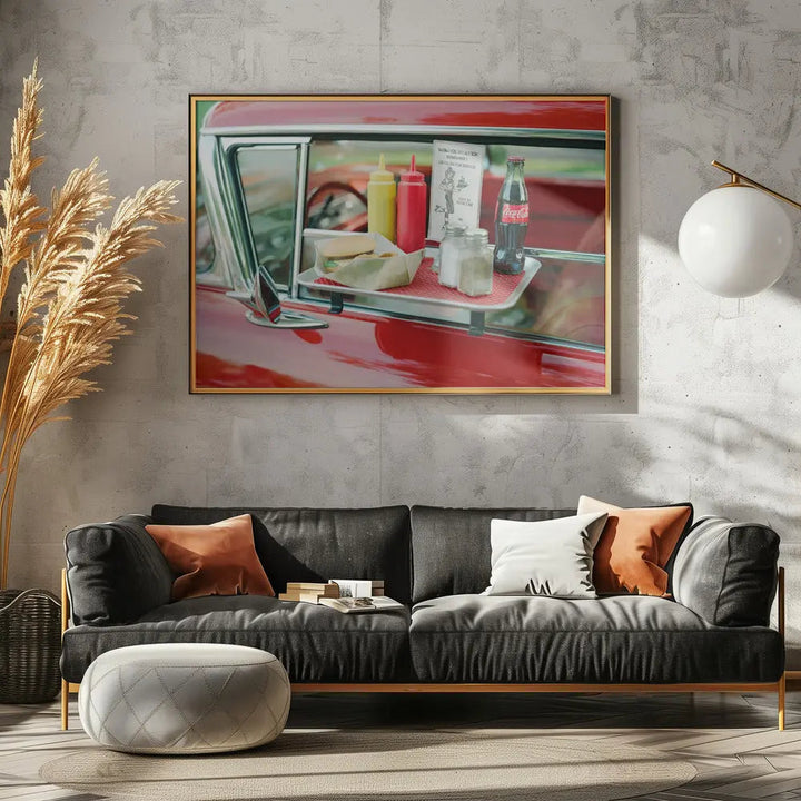 Classic Car V - Stretched Canvas, Poster or Fine Art Print I Heart Wall Art