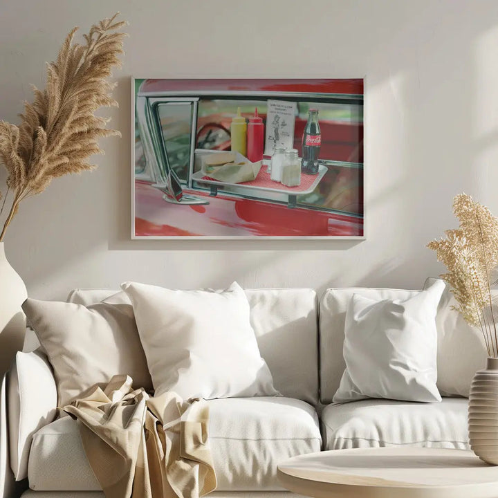 Classic Car V - Stretched Canvas, Poster or Fine Art Print I Heart Wall Art