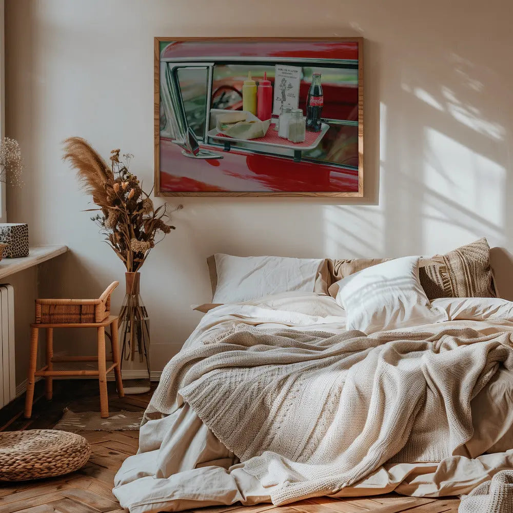 Classic Car V - Stretched Canvas, Poster or Fine Art Print I Heart Wall Art