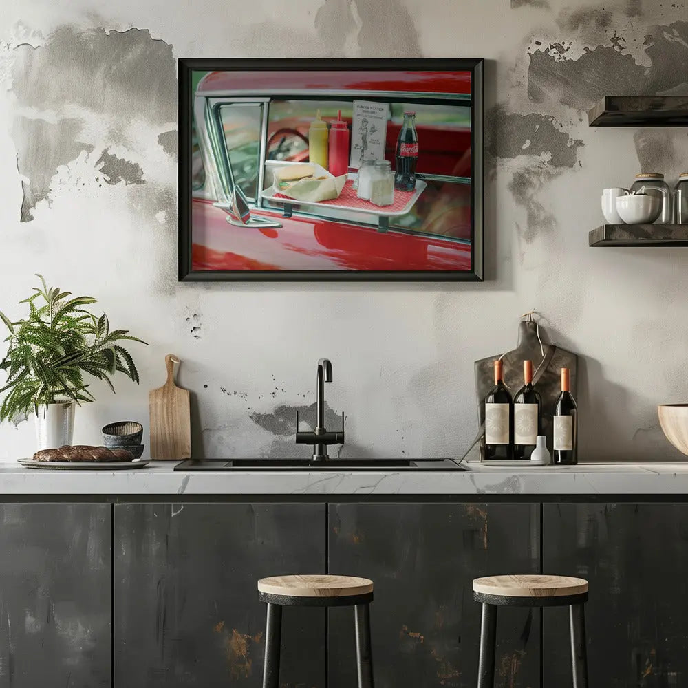 Classic Car V - Stretched Canvas, Poster or Fine Art Print I Heart Wall Art