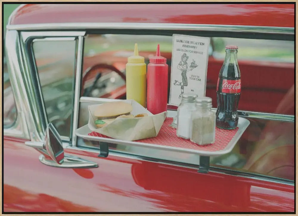 Classic Car V - Stretched Canvas, Poster or Fine Art Print I Heart Wall Art