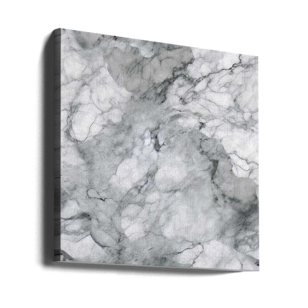 Classic White Marble Texture - Square Stretched Canvas, Poster or Fine Art Print - I Heart Wall Art - Poster Print, Canvas Print or Framed Art Print