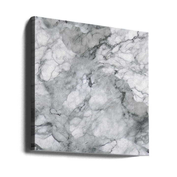 Classic White Marble Texture - Square Stretched Canvas, Poster or Fine Art Print - I Heart Wall Art - Poster Print, Canvas Print or Framed Art Print