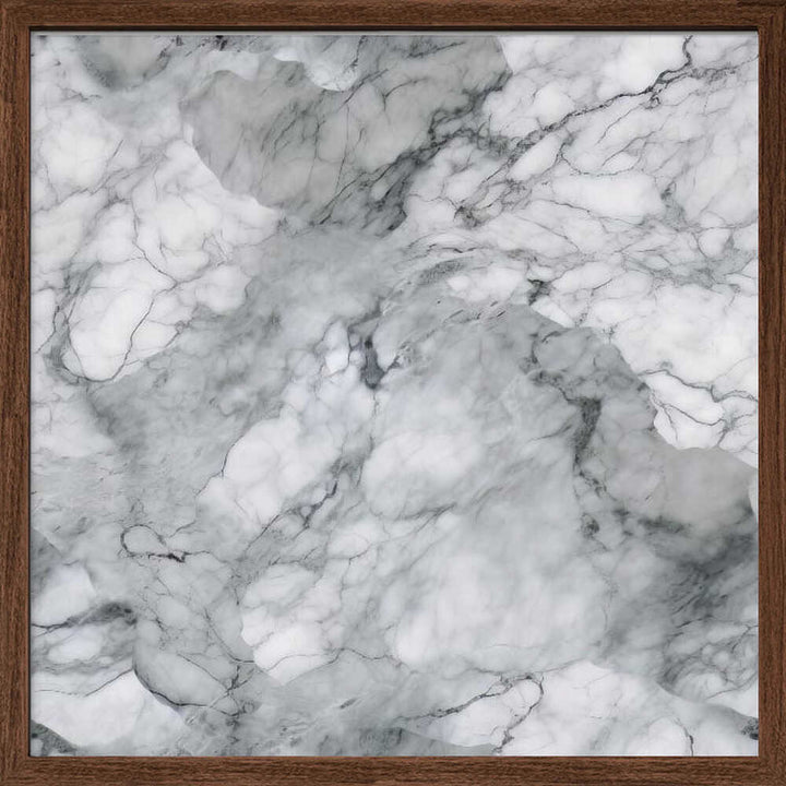 Classic White Marble Texture - Square Stretched Canvas, Poster or Fine Art Print - I Heart Wall Art - Poster Print, Canvas Print or Framed Art Print