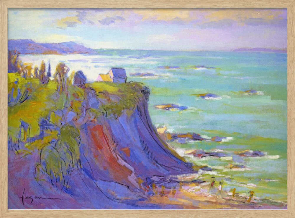Cliffside Serenity - Stretched Canvas, Poster or Fine Art Print - I Heart Wall Art - Poster Print, Canvas Print or Framed Art Print