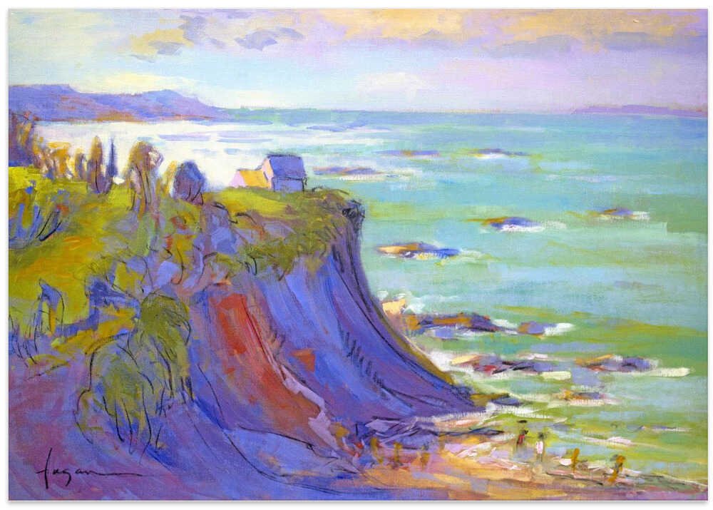 Cliffside Serenity - Stretched Canvas, Poster or Fine Art Print - I Heart Wall Art - Poster Print, Canvas Print or Framed Art Print