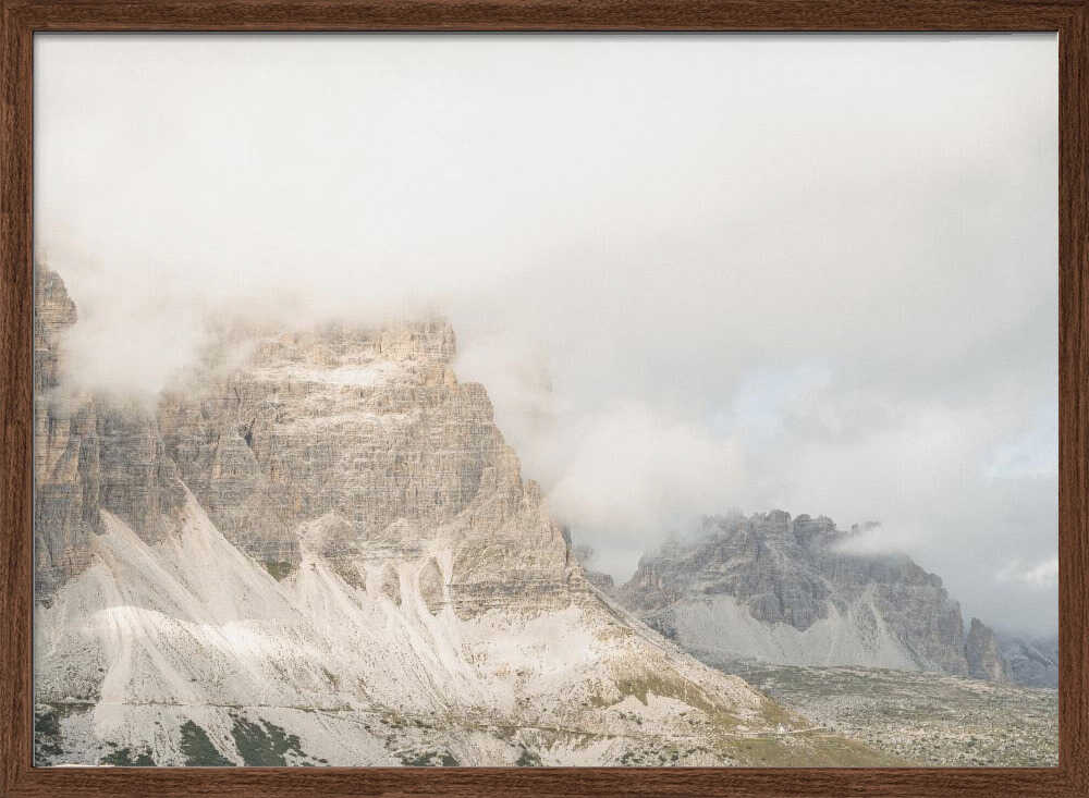 Cloudy Dolomites - Stretched Canvas, Poster or Fine Art Print - I Heart Wall Art - Poster Print, Canvas Print or Framed Art Print