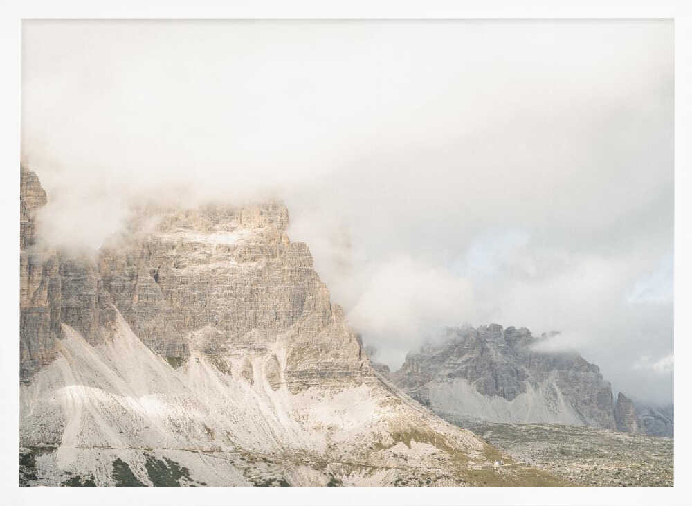 Cloudy Dolomites - Stretched Canvas, Poster or Fine Art Print - I Heart Wall Art - Poster Print, Canvas Print or Framed Art Print