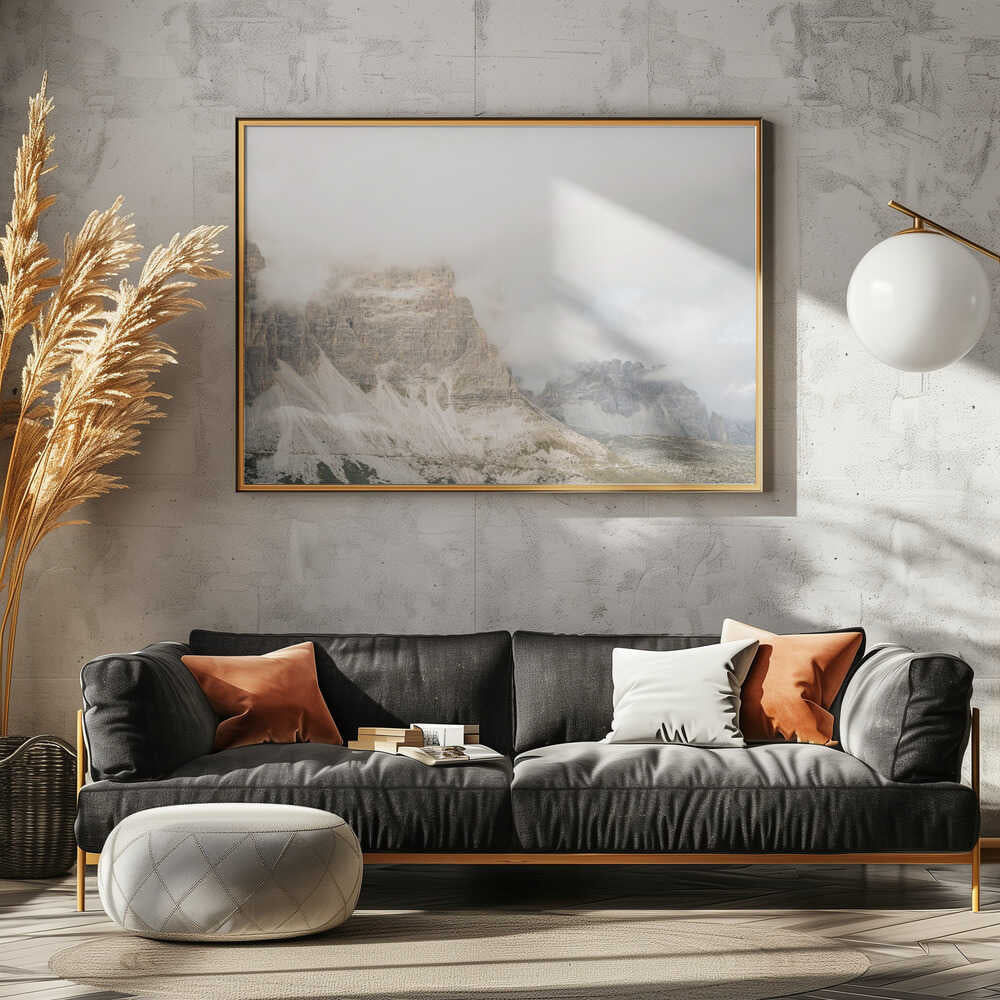 Cloudy Dolomites - Stretched Canvas, Poster or Fine Art Print - I Heart Wall Art - Poster Print, Canvas Print or Framed Art Print