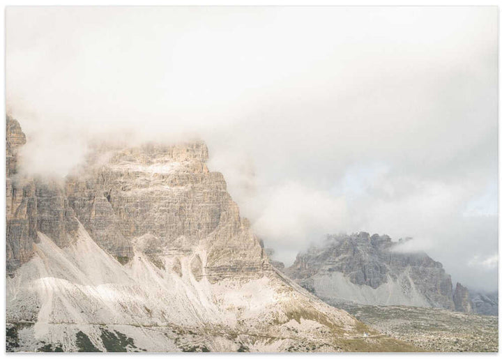 Cloudy Dolomites - Stretched Canvas, Poster or Fine Art Print - I Heart Wall Art - Poster Print, Canvas Print or Framed Art Print